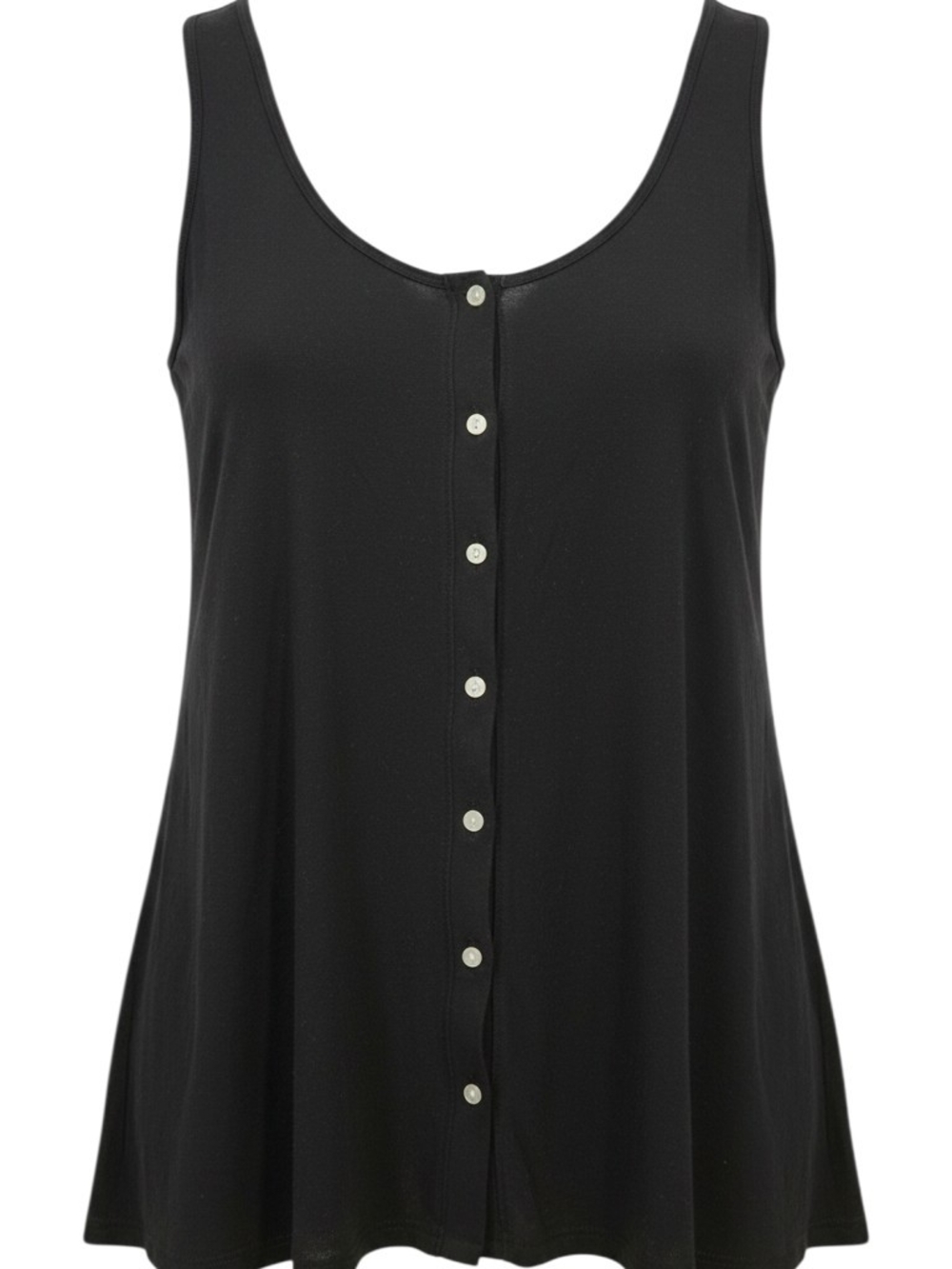 Mudd Black Button-Front Camisole Tank